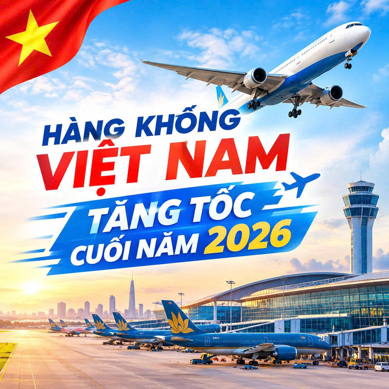 Cuộc đua mở đường bay mới cuối năm 2026: Hàng không Việt Nam tăng tốc